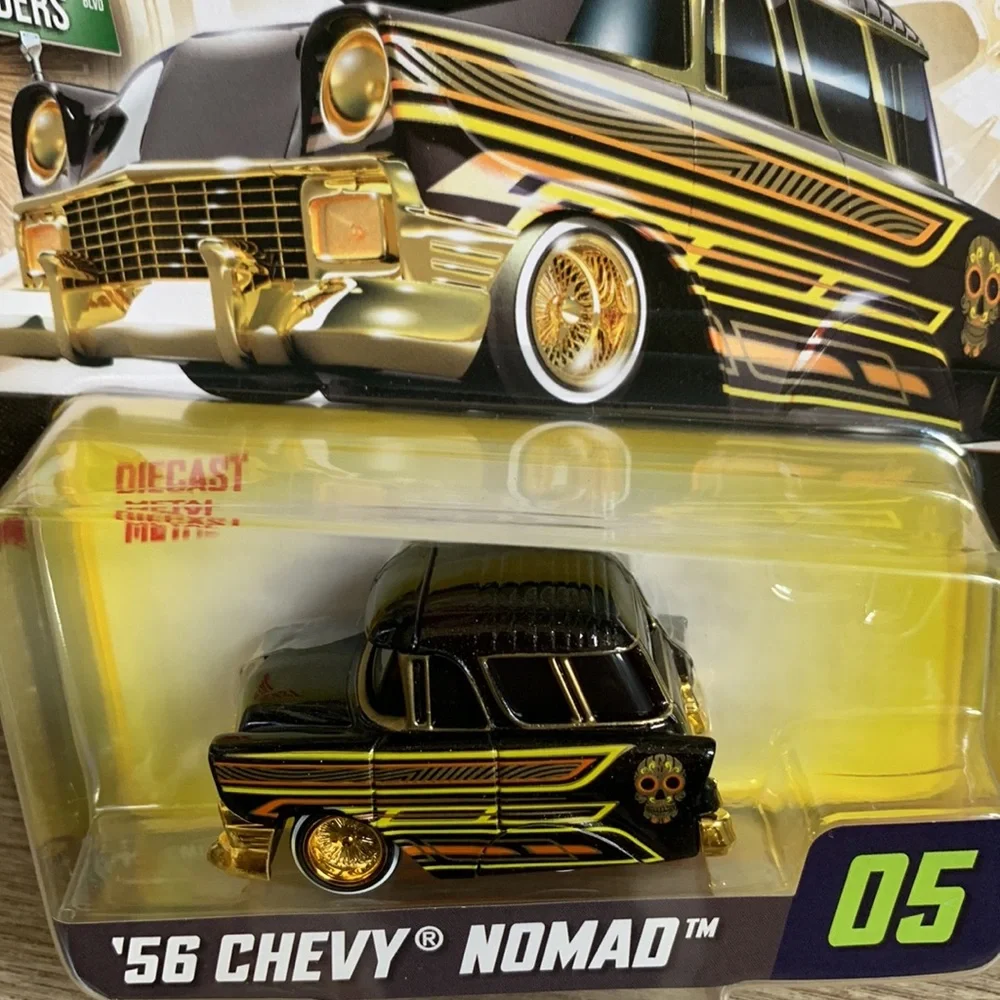 CarTuned Series 1 1956 Chevy Nomad Lowrider Black Diecast Vehicle MGA Car Tuned